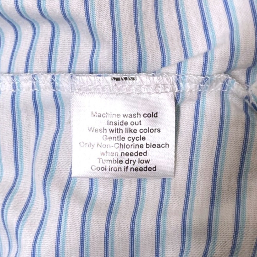 Peter Millar Premium Polo Shirt XXL Blue Stripe Seaside Wash Pima Cotton NWT - Picture 6 of 8